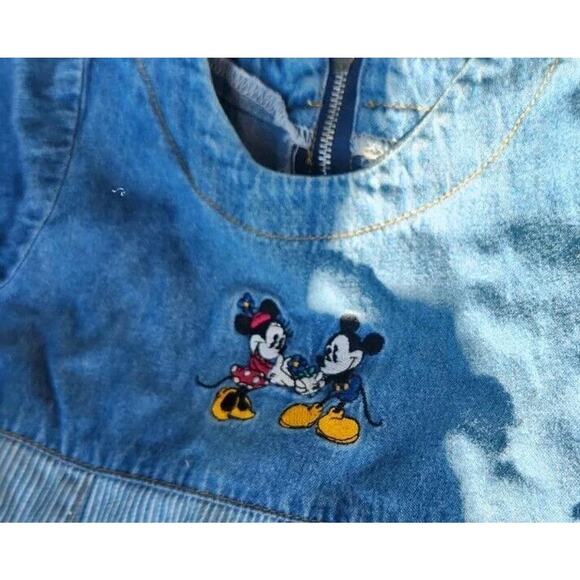 Vintage 1990 DISNEY Minnie Mickey Girls Dress Size 2T Disney Wear Made in US EUC - Picture 2 of 4